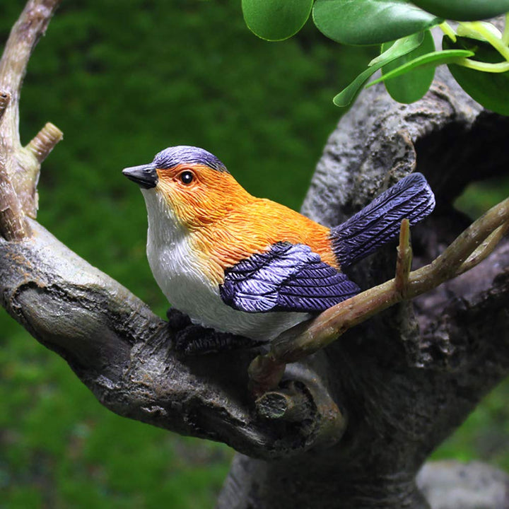 Miniature Bird Decorative Figurines 3 Pcs Mini Bird Figures Animal Model Toys Fairy Garden Decoration Plant Flower Pots Ornaments