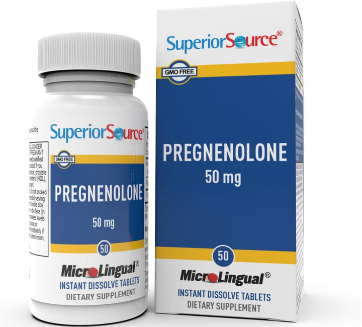 Superior Source Pregnenolone 50 mg - Brain Health Suppo