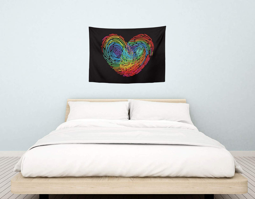 YongColer Gay Pride Love Tapestry Rainbow Flag LGBT Pri