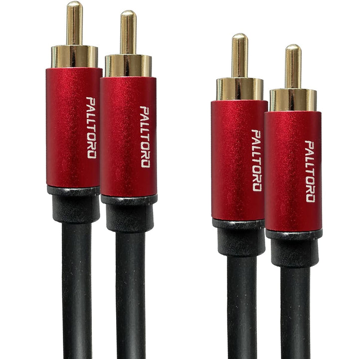 PALLTORO 2 RCA Cable, [ Hi-Fi, Double Shielded ] 2RCA M