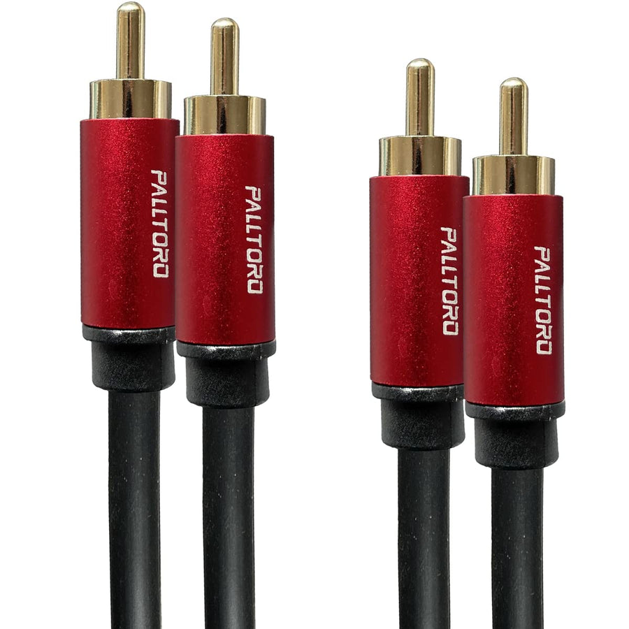 PALLTORO 2 RCA Cable, [ Hi-Fi, Double Shielded ] 2RCA M