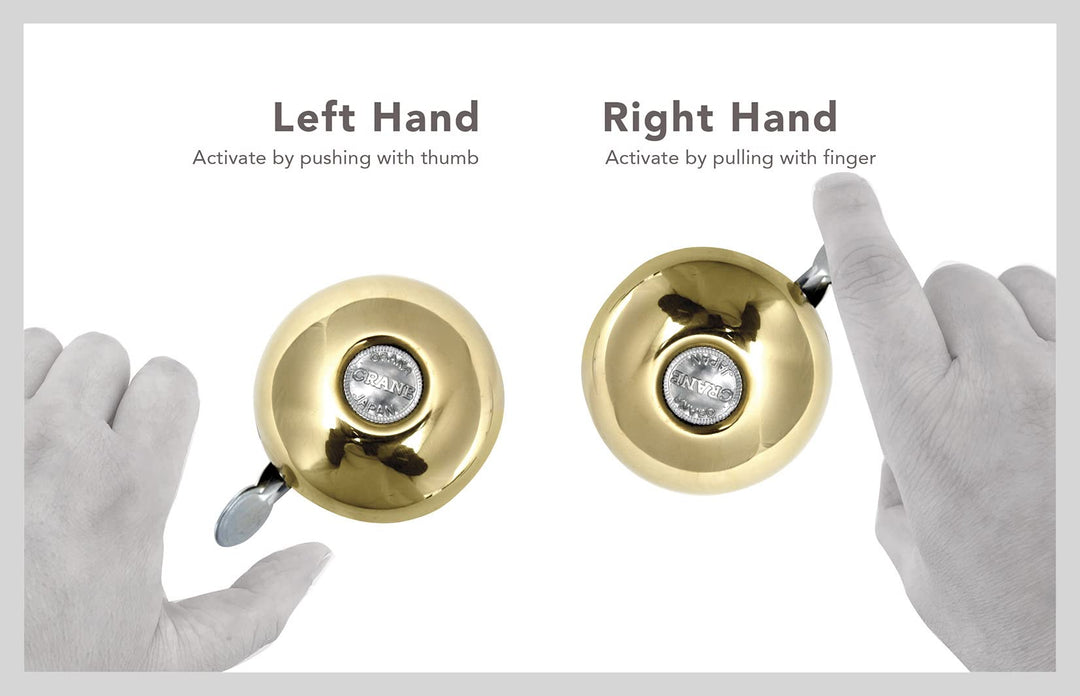 Crane Bike Bell (Brass) – Riten Bicycle Bells – Bike Ri