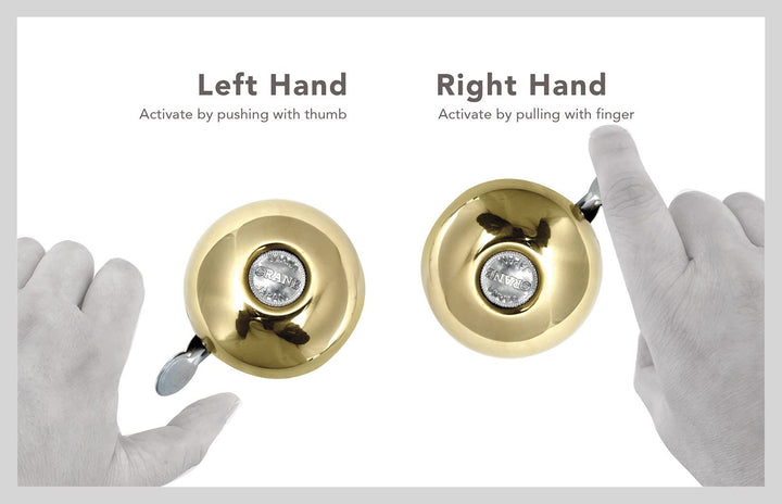 Crane Bike Bell (Brass) – Riten Bicycle Bells – Bike Ri