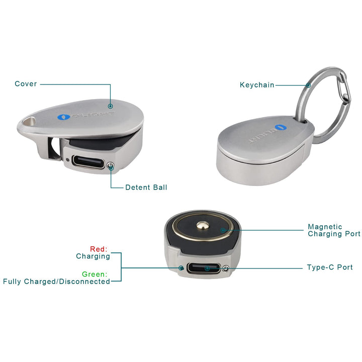 OLIGHT Oport EDC Portable Magnetic Charger Compatible w