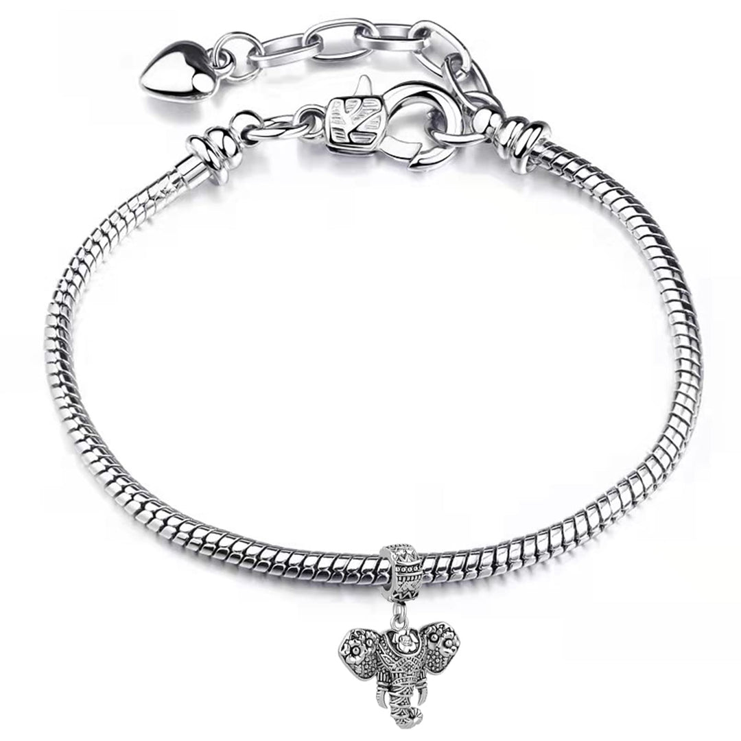 Dangle Lucky Number 1 Charm Beads Compatible With Pandora Charms Bracelets