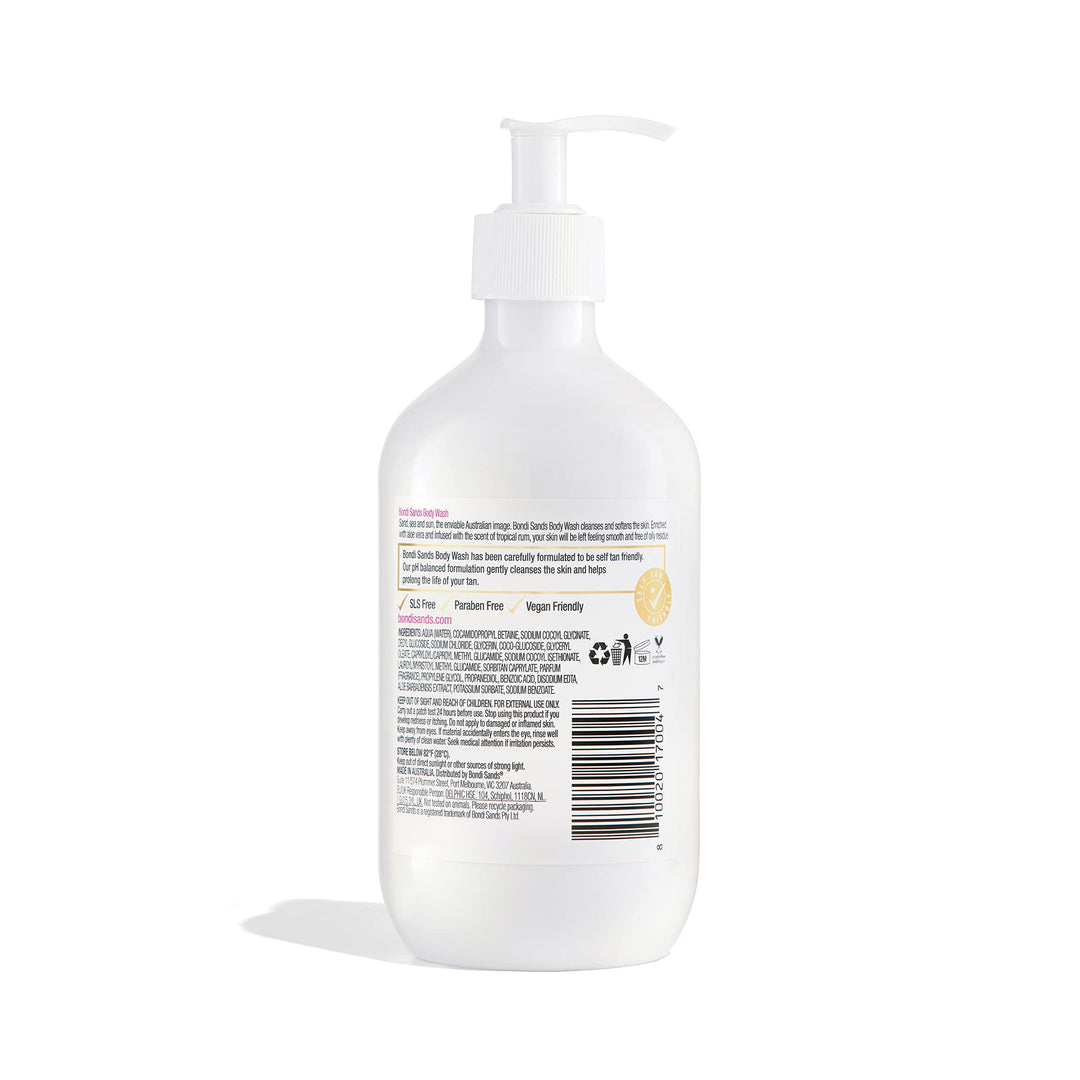 Tropical Rum Body Wash | pH Balanced Formula Helps Prolong Your Tan and Gently Cleanses + Softens with Aloe Vera | 17 Oz/500 mLââ‚¬¦