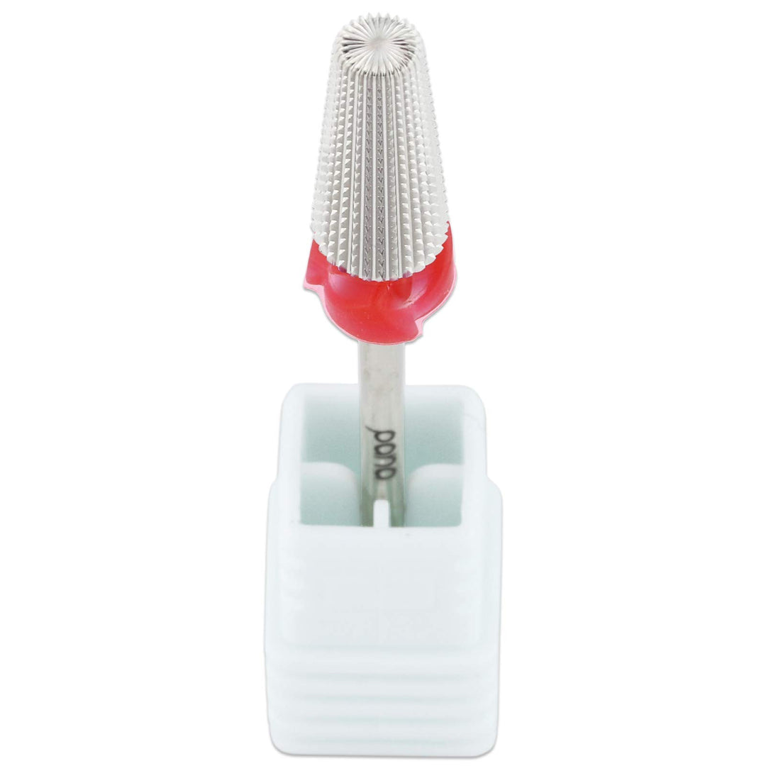 PANA Nail Carbide 5 in 1 Bit - Two Way Rotate use for Both Left and Right Handed - Fast Remove Acrylic or Hard Gel - 3/32 Shank - Manicure, Nail Art, Drill Machine (Fine - F, Silver)