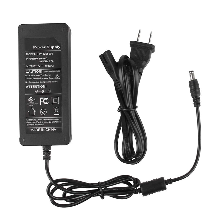 SUPERNIGHT 100V - 240V to DC 12V 5A Switching Power Supply Adapter Converter for LED Strip Lights
