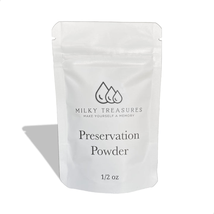 Milky Treasures Preservation Powder For Diy Breastmilk Jewelry | Breastfeeding Keepsake | New Mom Gifts For Pregnant Women | Mix With Uv Resin Or Epoxy | Mother's Day (0.5 Oz, White)