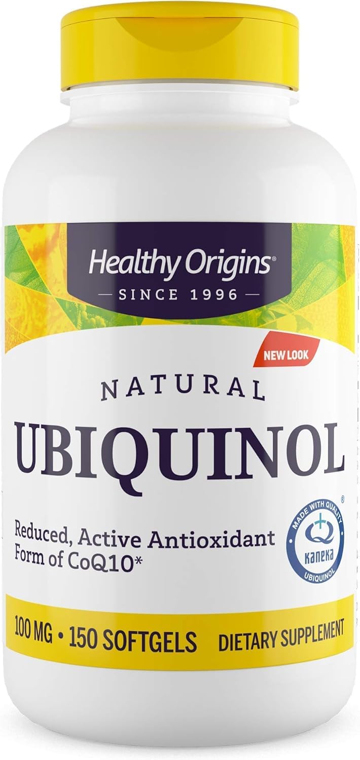 Ubiquinol 100 mg (Kaneka QH, Non-GMO, Gluten Free, Heart Support, Energy Support), 150 Softgels