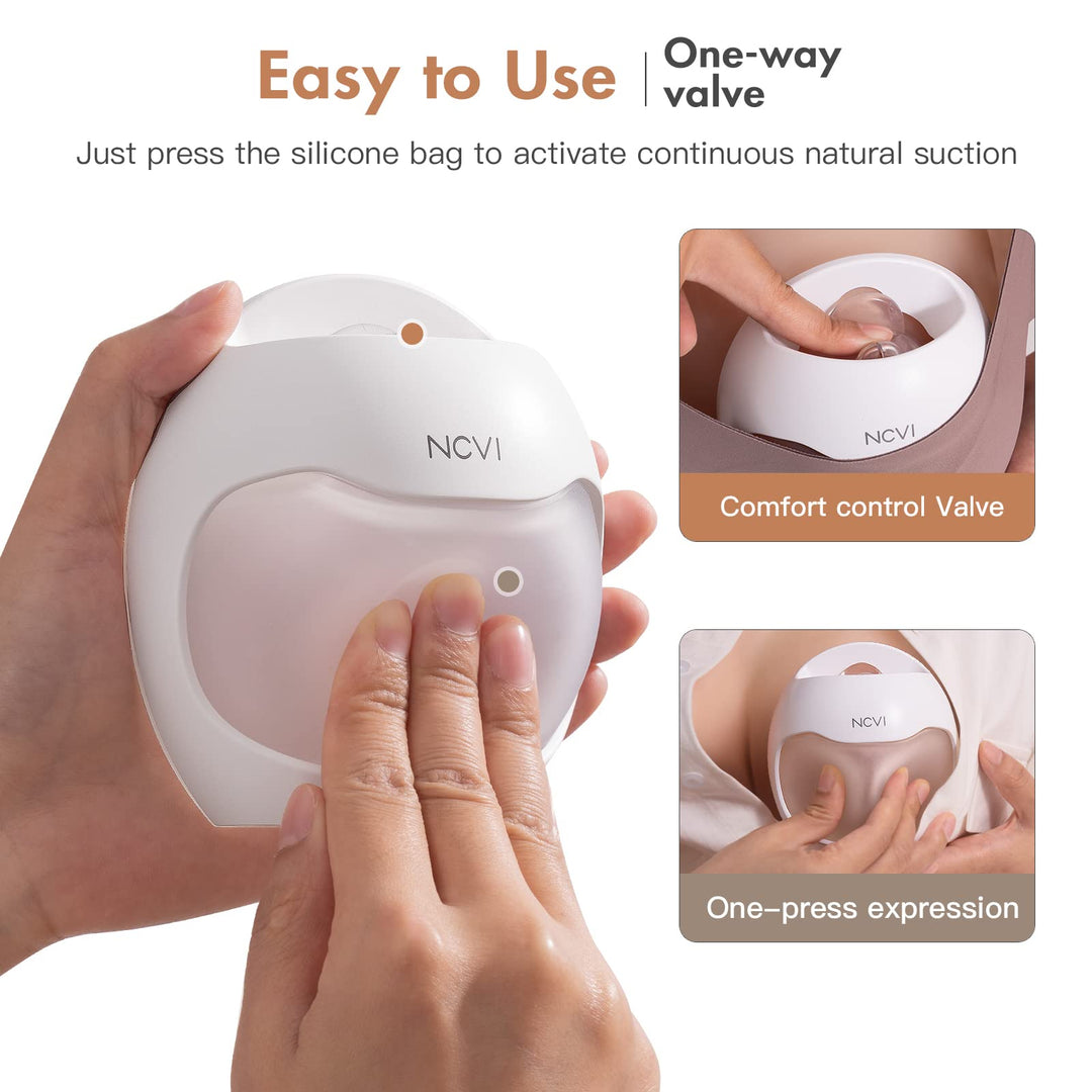 NCVI Manual Wearable Breast Pump | Breastmilk Collector