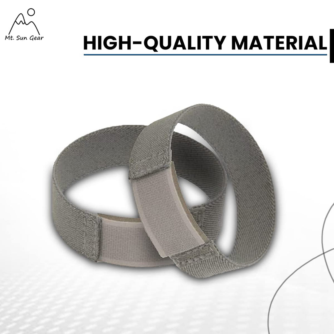 Hook &amp; Loop Blousing Garter Boot blouser Pant Keeper Great for Hiking Cycling Military Uniforms Police Hockey shin Guard Gardening (1 inch, Dark Grey)