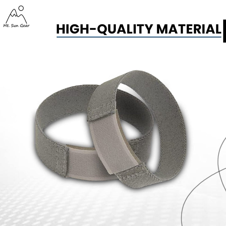 Hook &amp; Loop Blousing Garter Boot blouser Pant Keeper Great for Hiking Cycling Military Uniforms Police Hockey shin Guard Gardening (1 inch, Dark Grey)