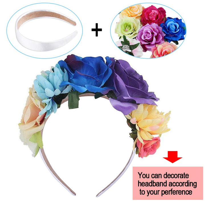 SIQUK 14 Pieces Satin Headbands White Ribbon Headband 1