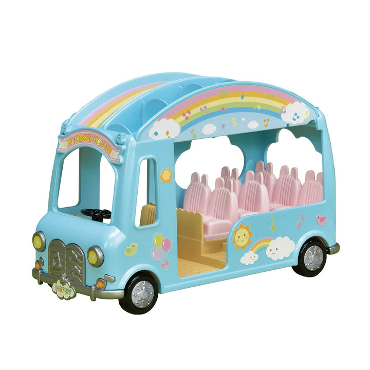 Calico Critters Nursery Friends Set - Collectible Doll Playset with 3 Poseable Figures, Outfits, and School Accessories!