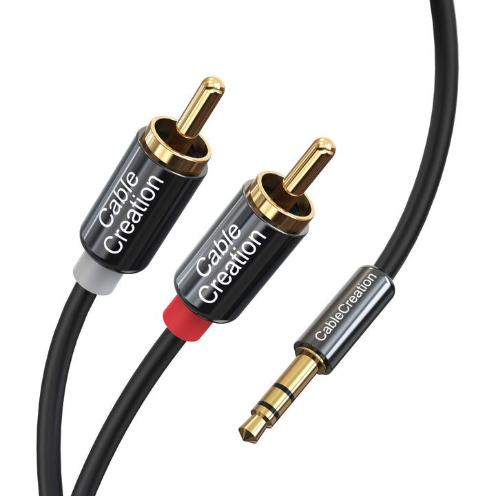 CableCreation 3.5mm to RCA Cable, 3.5mm Male to 2RCA Ma