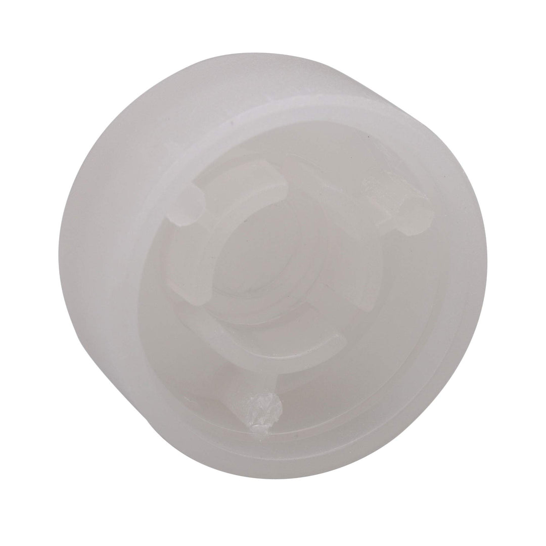 Plastic Guitar Stomp Knob Pedal Knobs Cap Transparent White Pack of 10