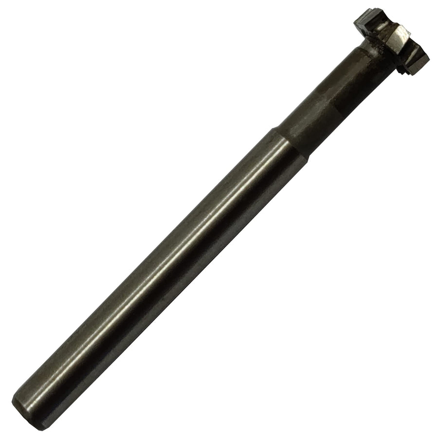 HSS-AL T Slot End Mill Milling Cutter, High-Speed Steel Woodruff Keyseat Cutter, Half Round Keyway Milling Cutter, Straight Shank, 6 Flutes, 10mm x 3mm x 60mm