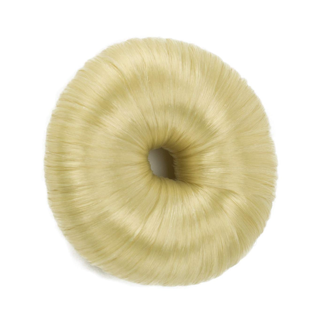Hair Donut Up Do Hair Ring Hairstyler Bun creator Bridal Hair Piece (Blonde)