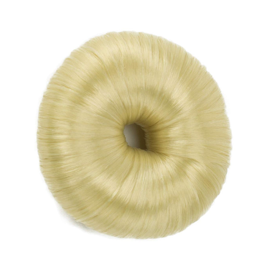 Hair Donut Up Do Hair Ring Hairstyler Bun creator Bridal Hair Piece (Blonde)