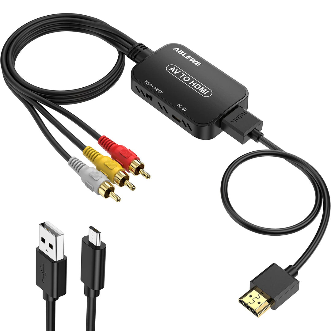 ABLEWE RCA to HDMI Converter, AV to HDMI Converter with