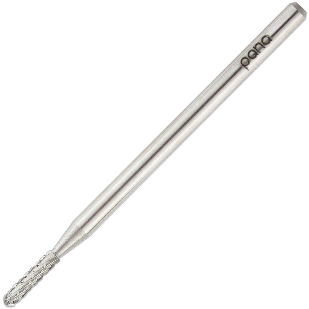Pana 3/32 Round Bit Safety Nail Carbide Bit - Silver Color (Grit: Medium - M) for Electric Dremel Drill Machine