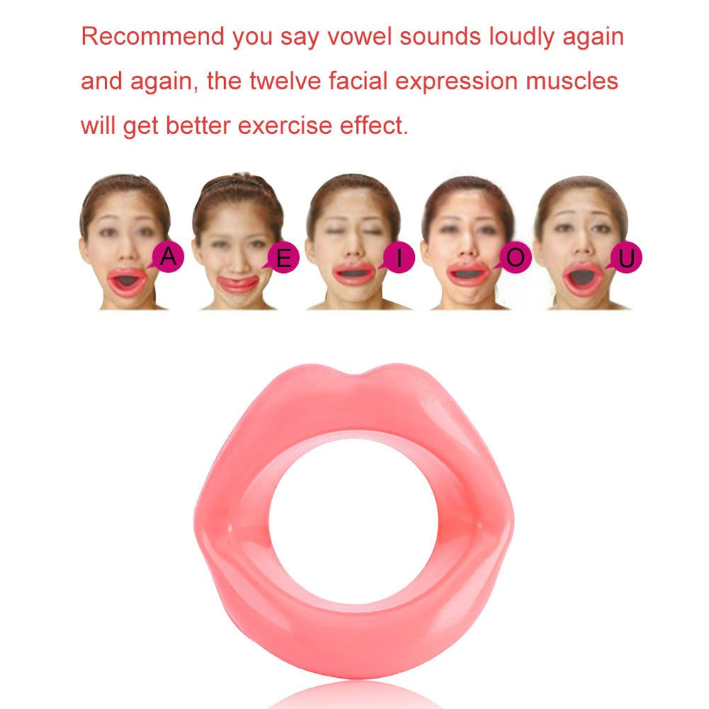 Facial Slimming Tool,Silicone Face Lifting Lip Exercise