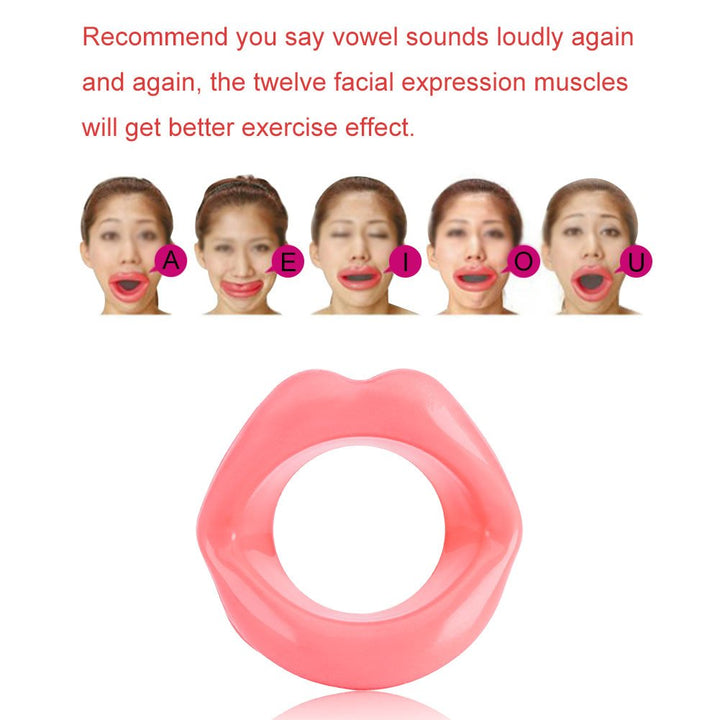 Facial Slimming Tool,Silicone Face Lifting Lip Exercise