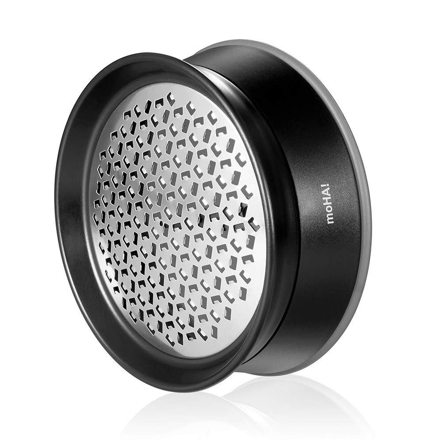 Moha Rotating Ginger Grater, 4-Inch, Black