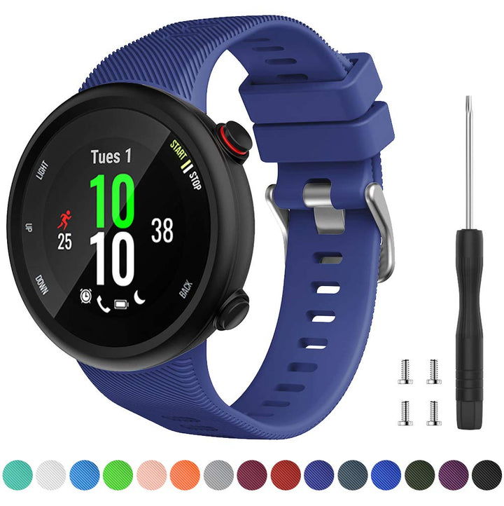 Compatible with Garmin Forerunner 45 band, Soft Silicone Sport Replacement Watch Band, Fitness Strap Bracelet Wristband for Garmin Forerunner 45 Smartwatch
