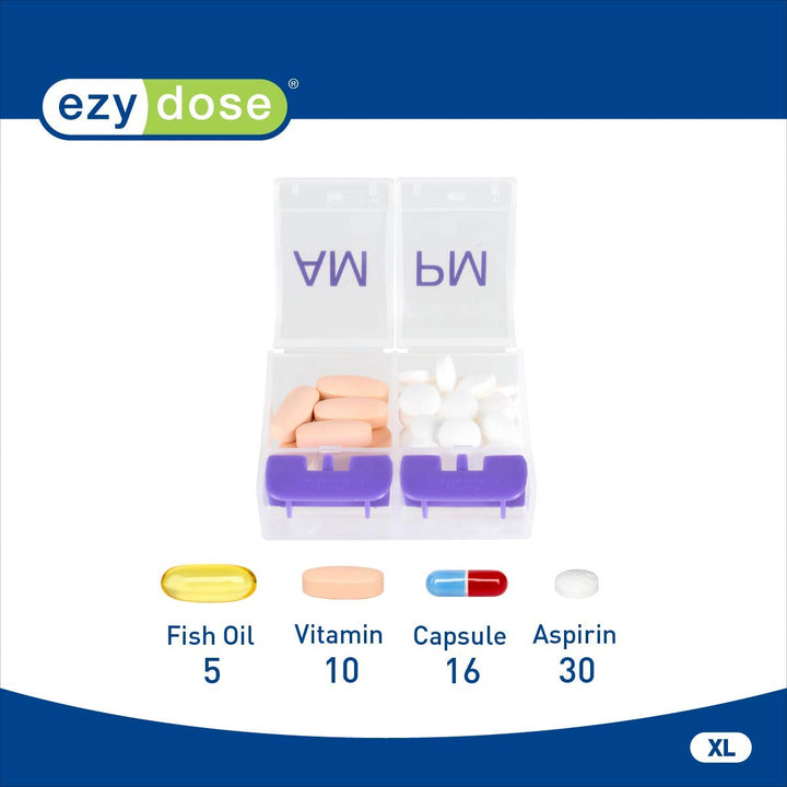 Ezy Dose 1 Day AM/PM Push Button Pill Reminder