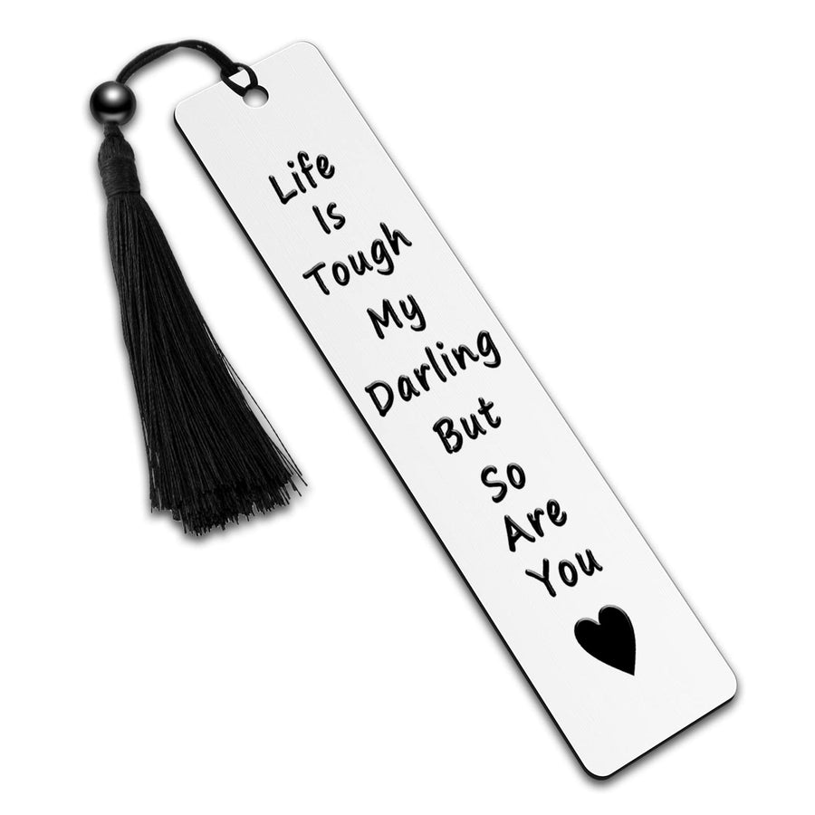 Inspirational Bookmarks Adult Stocking Stuffers for Women Men Personalized Metal Bookmarks Gifts for Book Lovers Cancer Survivor for Birthday Christmas Gifts