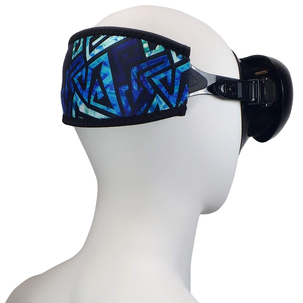 - Neoprene Cover for Dive and Snorkel Mask Strap (Ocean Blue)
