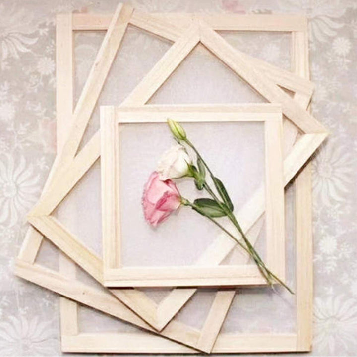 3 Size Wooden Paper Making Mould Frame Papermaking Screen for DIY Paper Craft and Dried Flower Handcraft