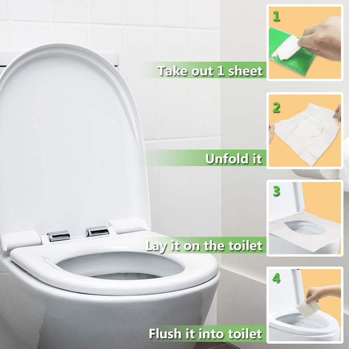 100Pcs Toilet Seat Covers Disposable