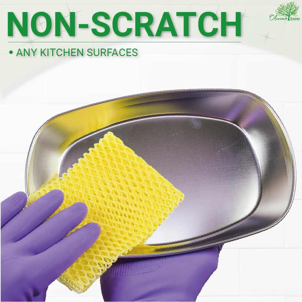 Olivia tree 5PCS Innovative Dish Washing Net Cloths,Sco