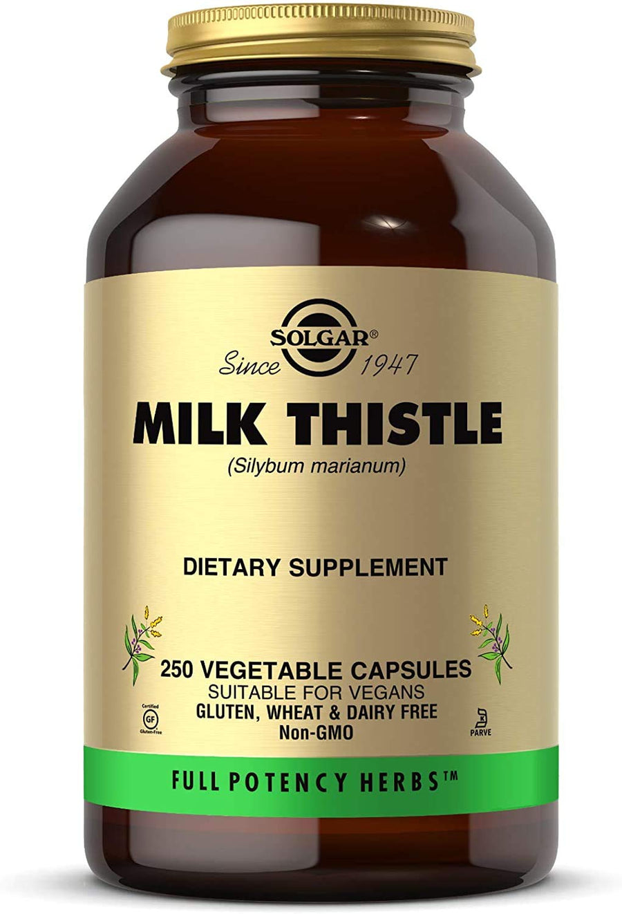 Milk Thistle - 250 Vegetable Capsules - Full Potency (FP) - Non-GMO, Vegan, Gluten Free, Dairy Free, Kosher - 250 Servings