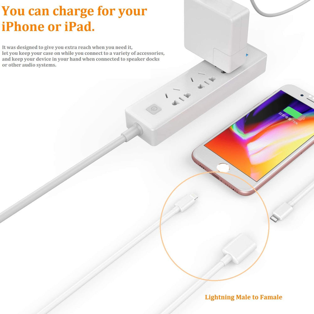 DESOFICON iPhone Charger Extension Cable Compatible for