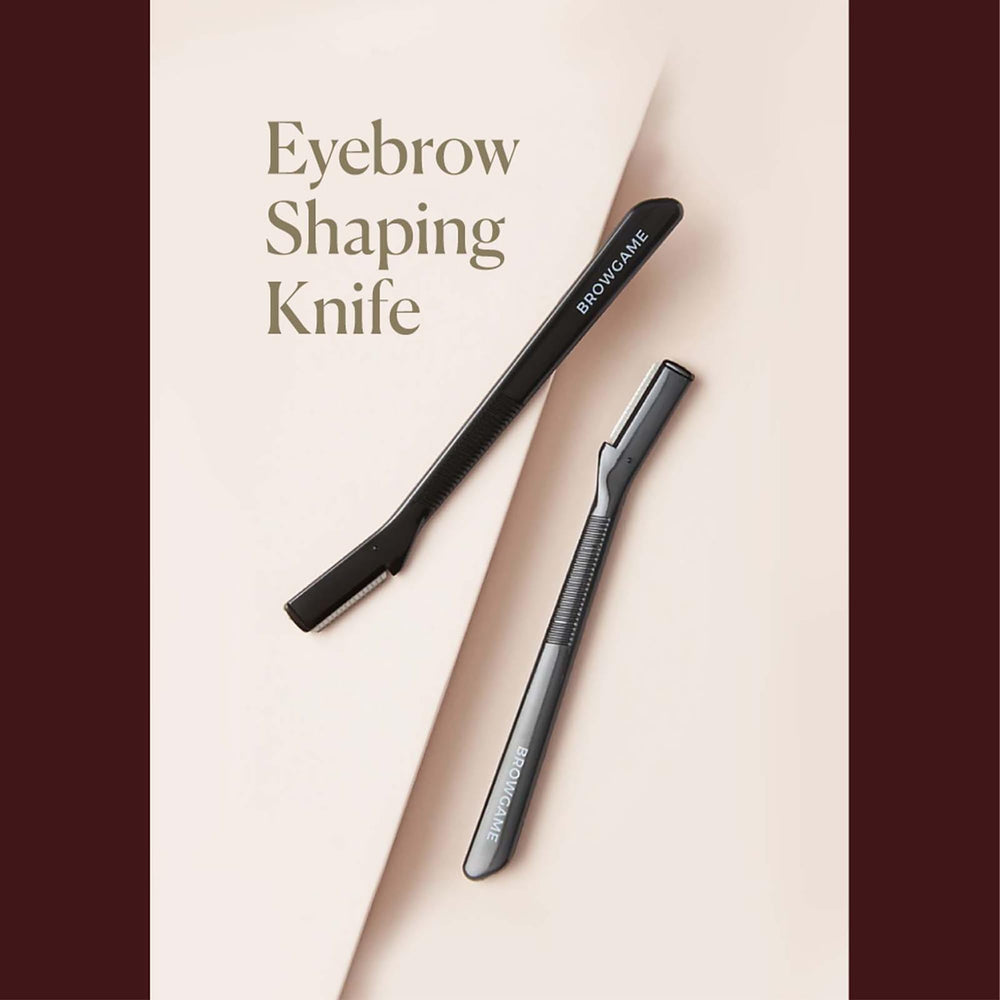 Eyebrow Shaping Knife Duo - Dermaplaning Tool For Flawless Brows And Skin - Reusable Razor For Brows, Neck, Lips, Cheeks, And Body - Painless Hair Remover With Easy-Grip Handle - 2 Pack