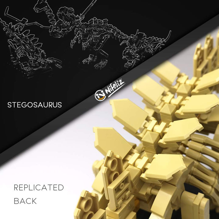 Dinosaur Fossils Building Kit (Stegosaurus, 491pcs)