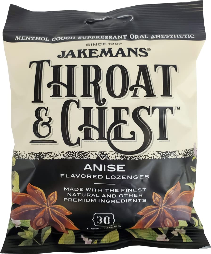 Jakemans Anise Throat & Chest 30 count Lozenge Bag