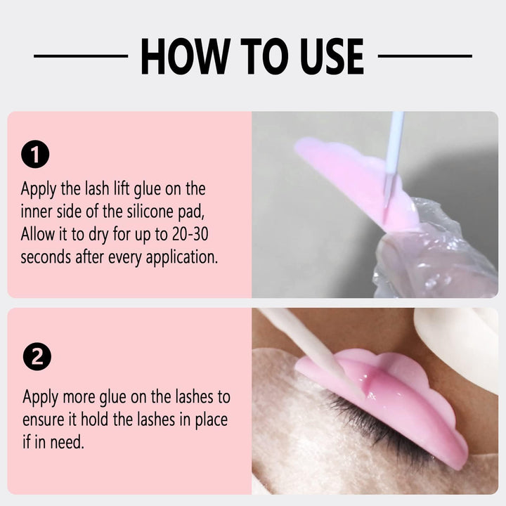 Lash Lift Glue, Eyelash Adhesives, Eyelash Perm Glue Strong Sticky Eyelash Lifting Glue for Lash Perming or False Eyelashes Dissolves Quickly in Water