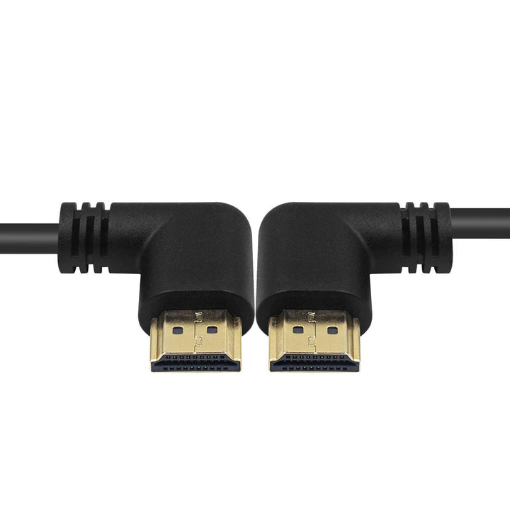 Poyiccot 90 Degree HDMI 2.0 Male to Male Cable, 1.5Ft /