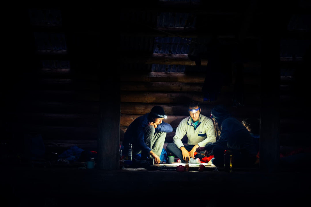 TIKKINA Headlamp - Simple, Lightweight, Compact 250 Lumen Headlamp for Hiking, Climbing, and Camping - Blue