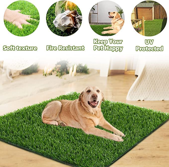 Dog Grass Pad,51.1x31.8In Fake Grass for Dogs,Artificial Grass Pee Pad for Puppies Potty Training Indoor Outdoor