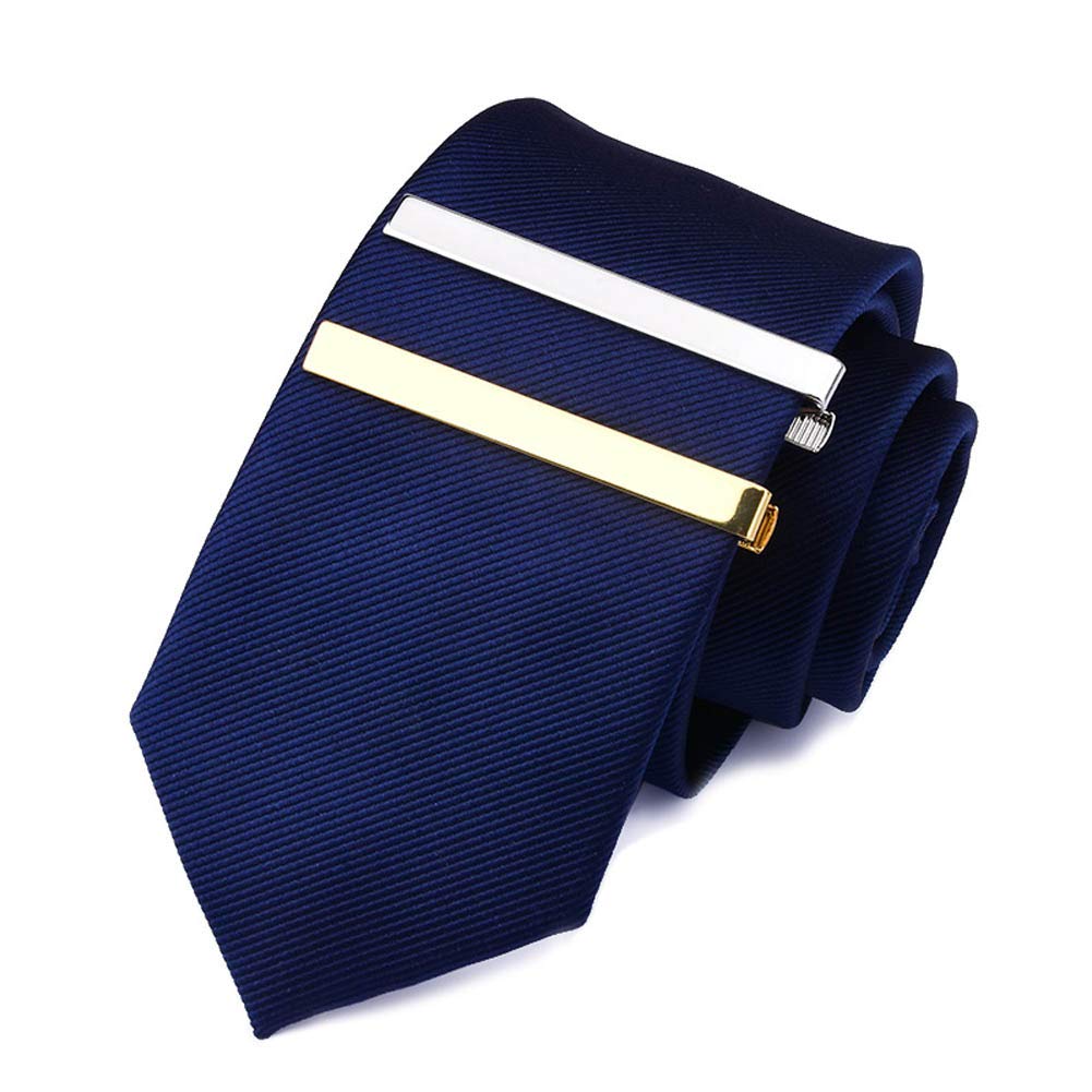 5 Pcs Tie Clips for men Tie Bar Clip Set for Regular Ties Necktie Wedding Business Tie Pin Clips