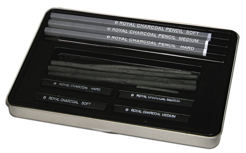 Royal &amp; Langnickel RSET-ART2503 Small Tin Charcoal Drawing Art Set