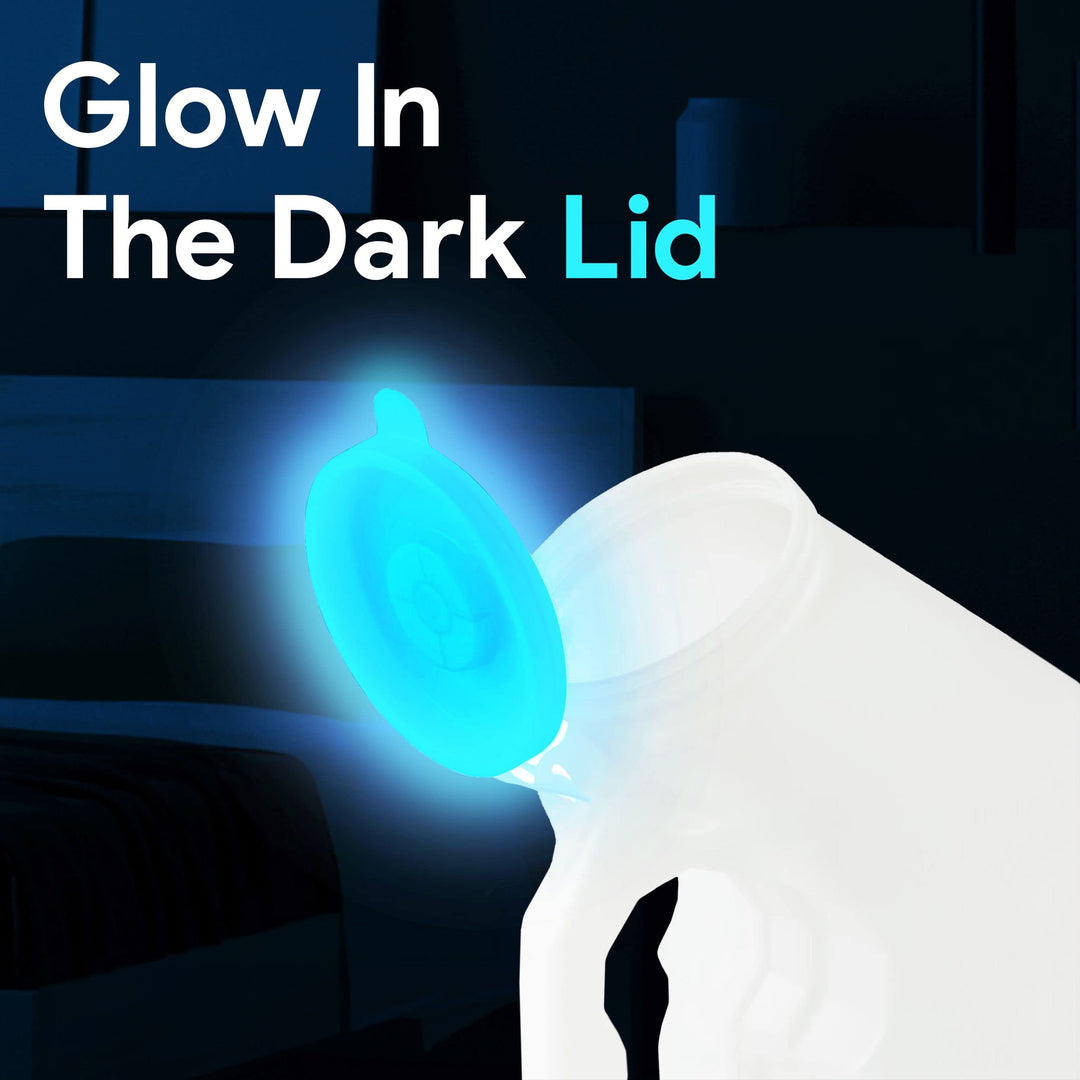 Portable Urinals for Men - Glow in The Dark Tight Seal 