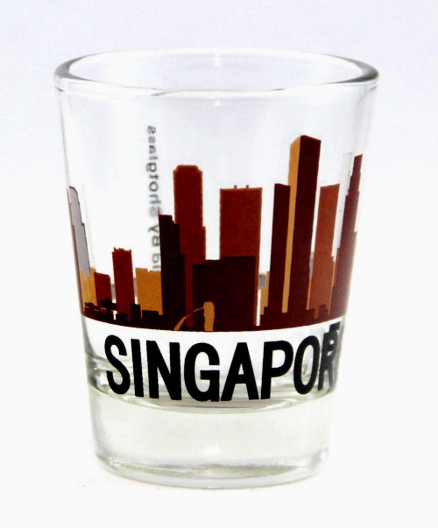 Singapore Sunset Skyline New Shot Glass