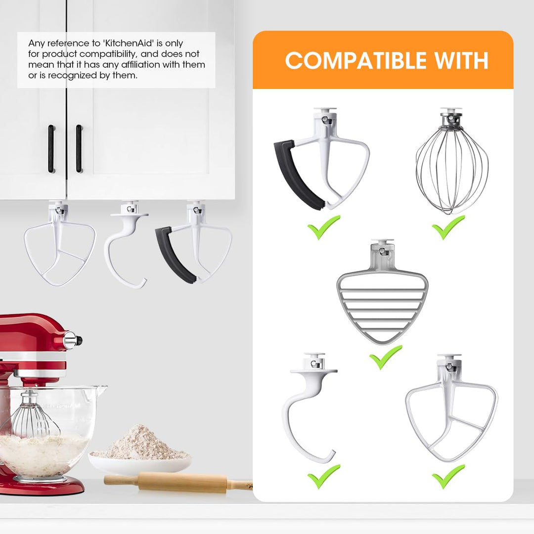 Aieve 4 Pack Stand Mixer Attachment Holders Compatible with Kitchenaid Mixer Accessories